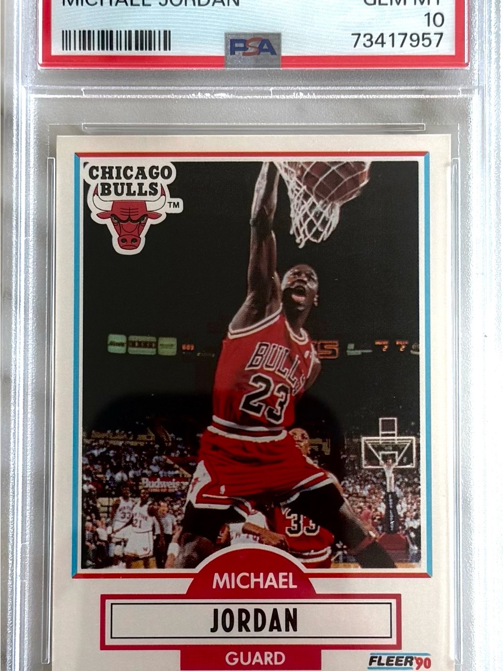 1990 FLEER MICHAEL JORDAN #26 PSA 10 GEM MINT Chicago Bulls